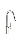 hansgrohe Talis S² Chrome High Arc Kitchen Faucet, Kitchen Faucets with Pull Down Sprayer, Faucet for Kitchen Sink, Magnetic Docking Spray Head, Chrome 14872001